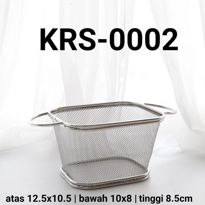 

KRS-0002 LAIN-LAIN KERANJANG FRENCH FRIES KENTANG GORENG STAINLESS DISKON GEDE