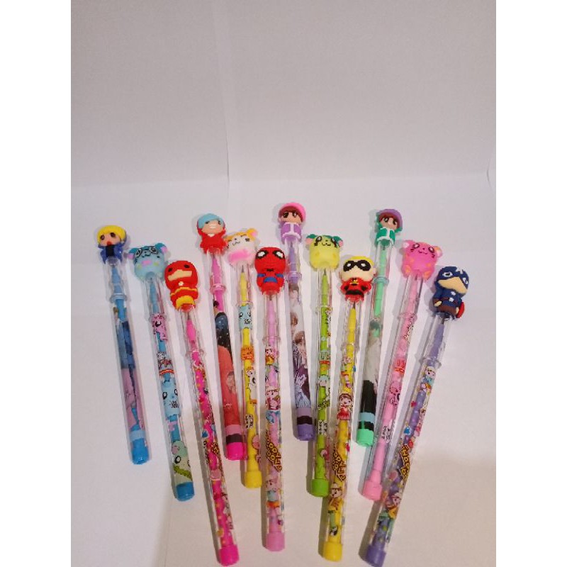 

Pensil cabut susun / pensil bensia / pensil lantu karakter lucu