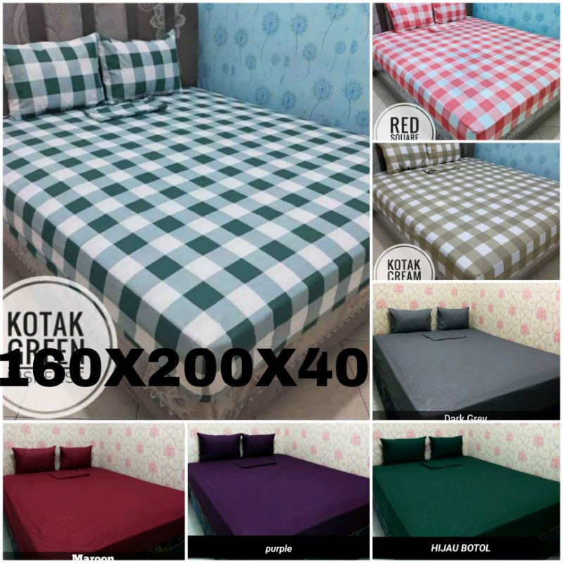 SPREI TINGGI 40CM ukuran 160X200X40