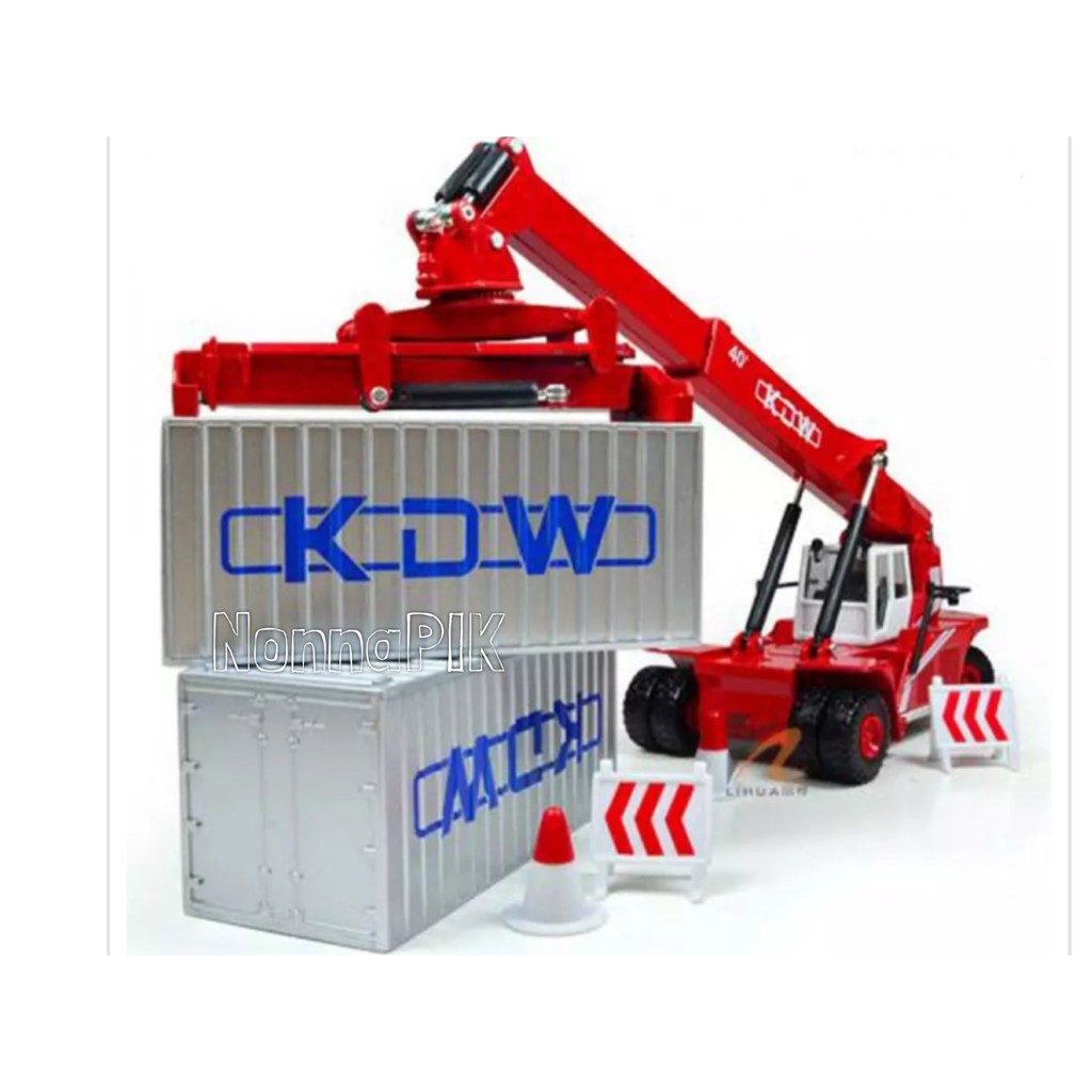 Premium Diecast Kaidiwei KDW Reach Stacker Container Skala 1/50