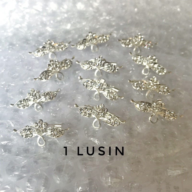 12 pcs bros dagu / 1 lusin bros dagu / bros dagu lusinan / bros dagu harga grosir / grosiran / Bahan Bros Juntai / Bahan Bros / Bros Kecil / Bros Mini / Bros Jilbab / Bros Dada / Bros Hijab-O-SILV-BUDUDA-1LSN