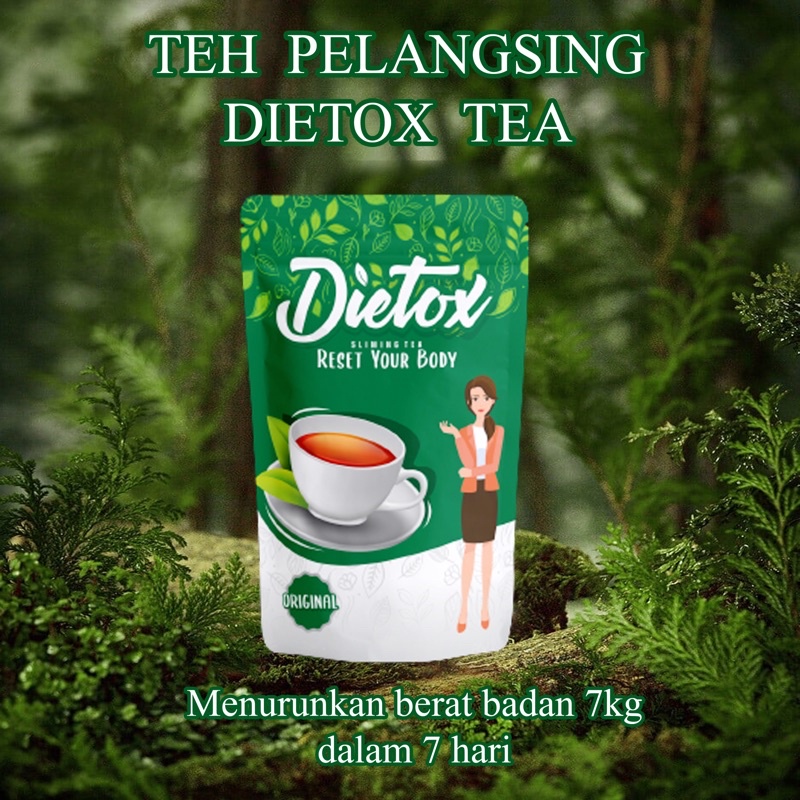 TEH PELANGSING BADAN | DIETOX TEA | DETOX TEA | TEH PELANGSING AMPUH | TEH PENURUN BERAT BADAN BPOM 