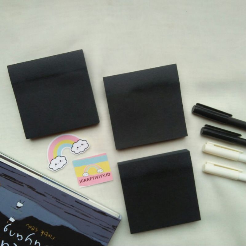 

Sticky Notes Kertas Hitam/Memo Black Paper Joyko