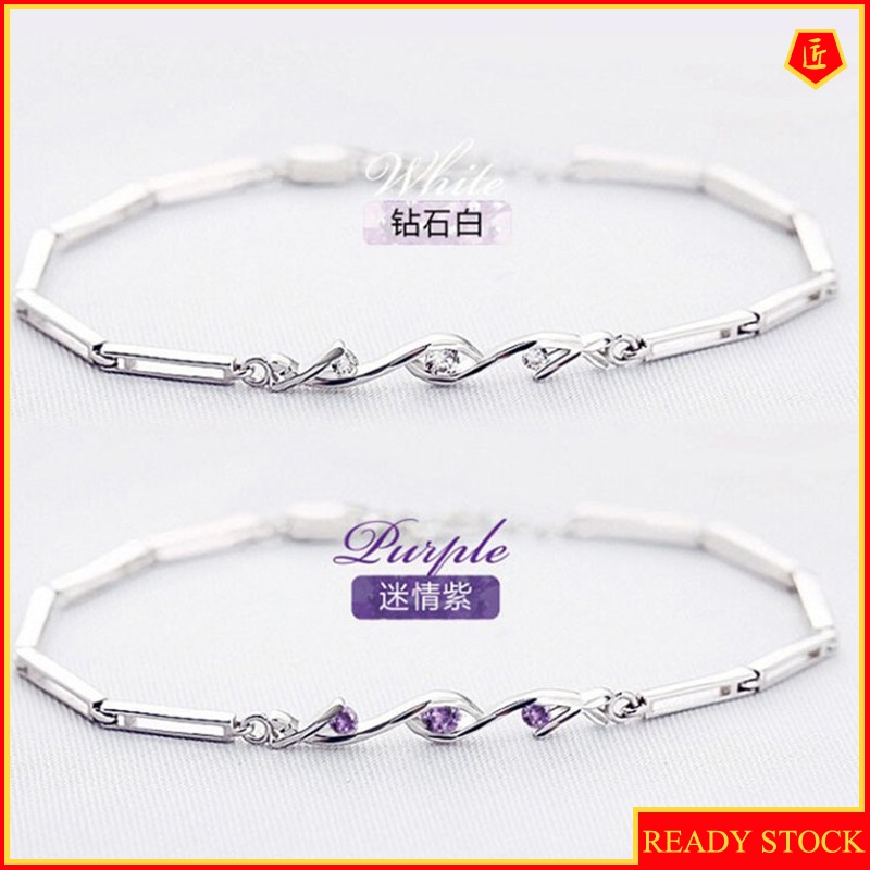 [Ready Stock]Silver Bracelet Stylish and Simple