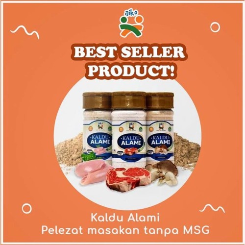 *FRAULEINCO* Kaldu Mpasi Alami Aiko rasa ayam, Sapi dan Jamur tiram No MSG 70gr / Kaldu alami tanpa msg EXP 2023