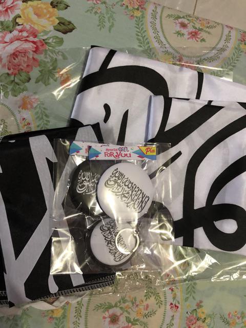 Aksesoris Pin Ganci Panji Islam Rasulullah Tauhid Al Liwa Ar Rayah