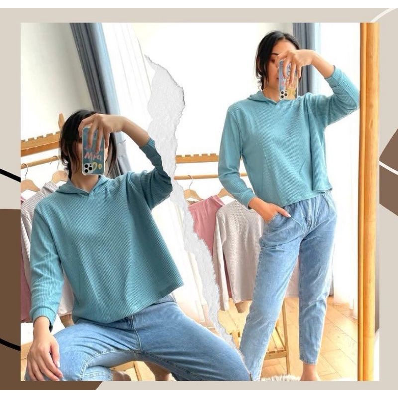 Sweater Hoody Waffle