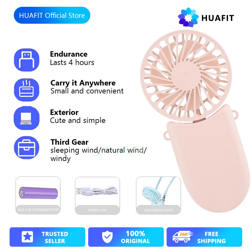 Kipas Angin Lipat Terbaru Cod Kekinian Anti Gerah Simple O6E3 Karakter Panas Genggam Sejuk Bising Us