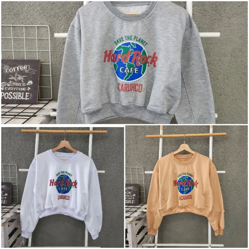 ily croopee sweater/outer crop pendek wanita/sweater pendek cewe