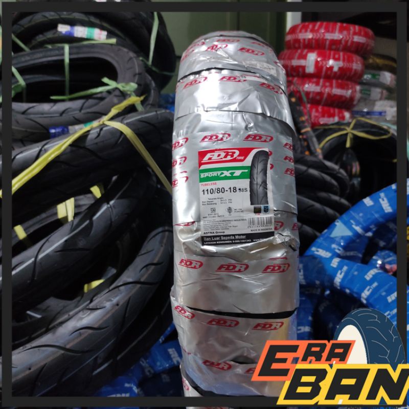 BAN FDR SPORT XT 110 80 RING 18 DONAT TUBLESS TIGER SCORPIO RX KING