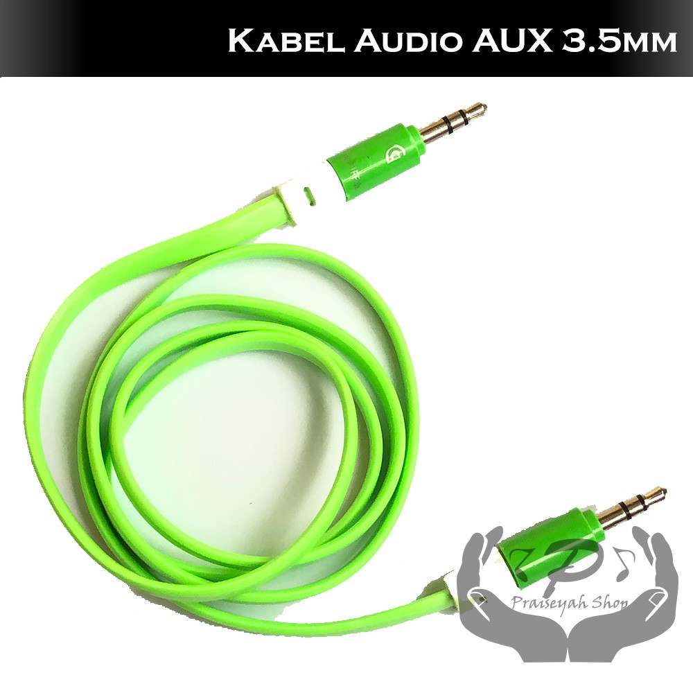 Kabel Audio AUX Handphone Mobil HP Speaker Musik Lagu Jack 3.5 mm