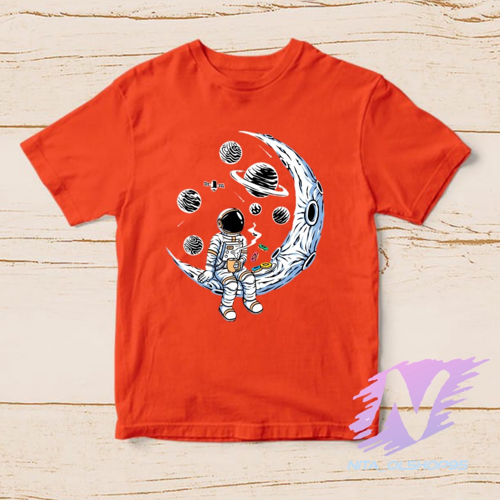 KAOS ANIMASI ASTRONOT BULAN BAJU ANAK KARTUN PILOT TERBARU