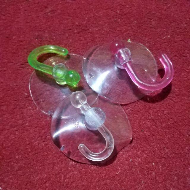 Kop Gantung Tempelan Kamar Mandi / Gantungan Handuk Wastafel Plastik Karet / Cop Kaca Keramik Lemari