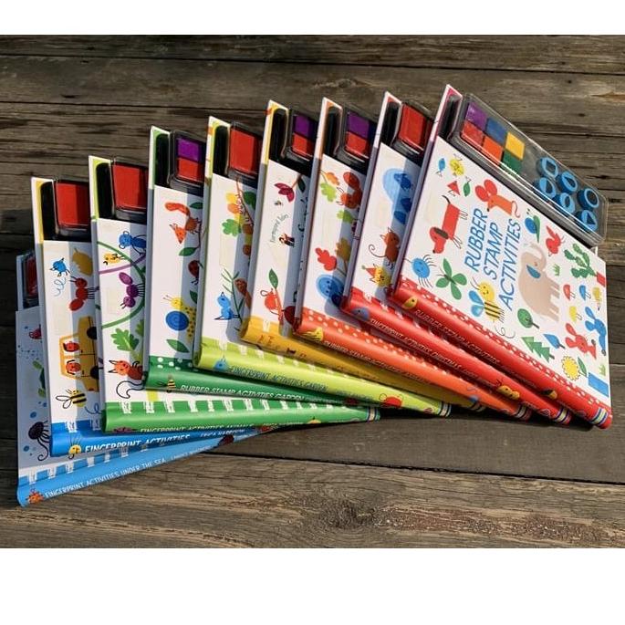 

Hot Product USBORNE FINGERPRINT RUBBER STAMP ACTIVITIES BUKU AKTIVITAS ANAK