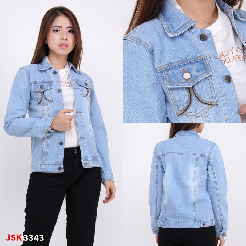 70 Model Jaket Levis Terbaru Wanita HD Terbaru