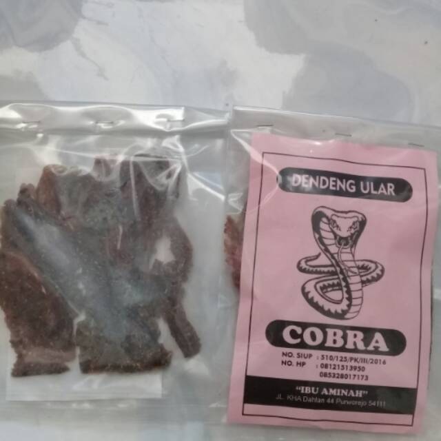 

DENDENG ULAR COBRA ASLI IBU AMINAH