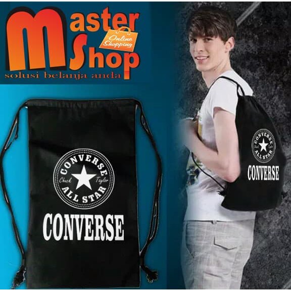 Tas Ransel Serut Drawstring Bag / Tas Allstar kampus / Basket / Futsal