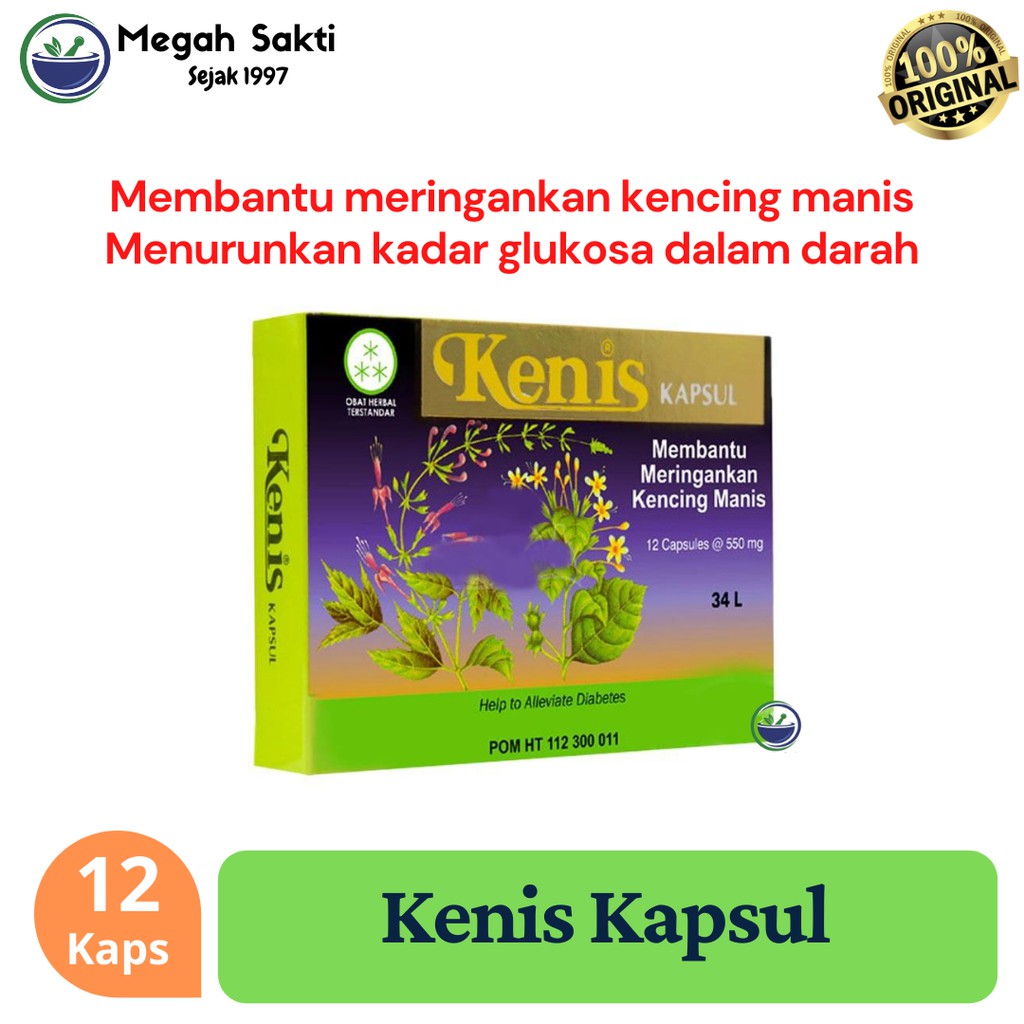 

Kenis kapsul 12's - Kapsul Kencing Manis