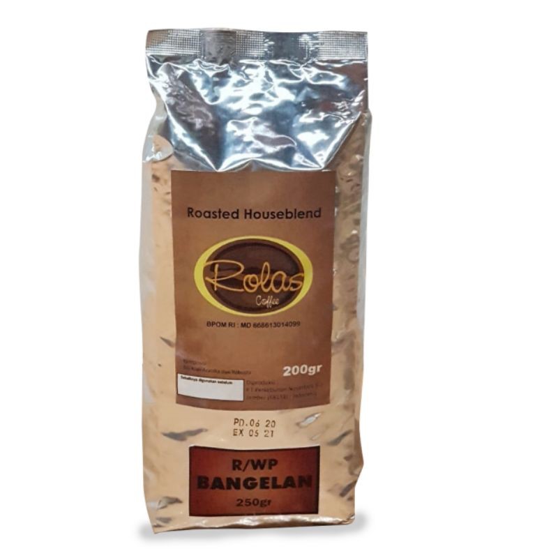 

rolas robusta coffee bangelan 250 gr - kopi biji