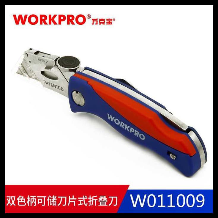 NEW WORKPRO PISAU LIPAT CUTTER EDC - W011009 PAKET ALAT TULIS TERMURAH PING LENGKAP