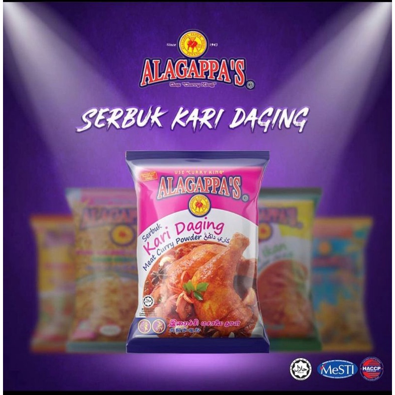 

Bumbu Kari Daging Alagappa's 250 gr