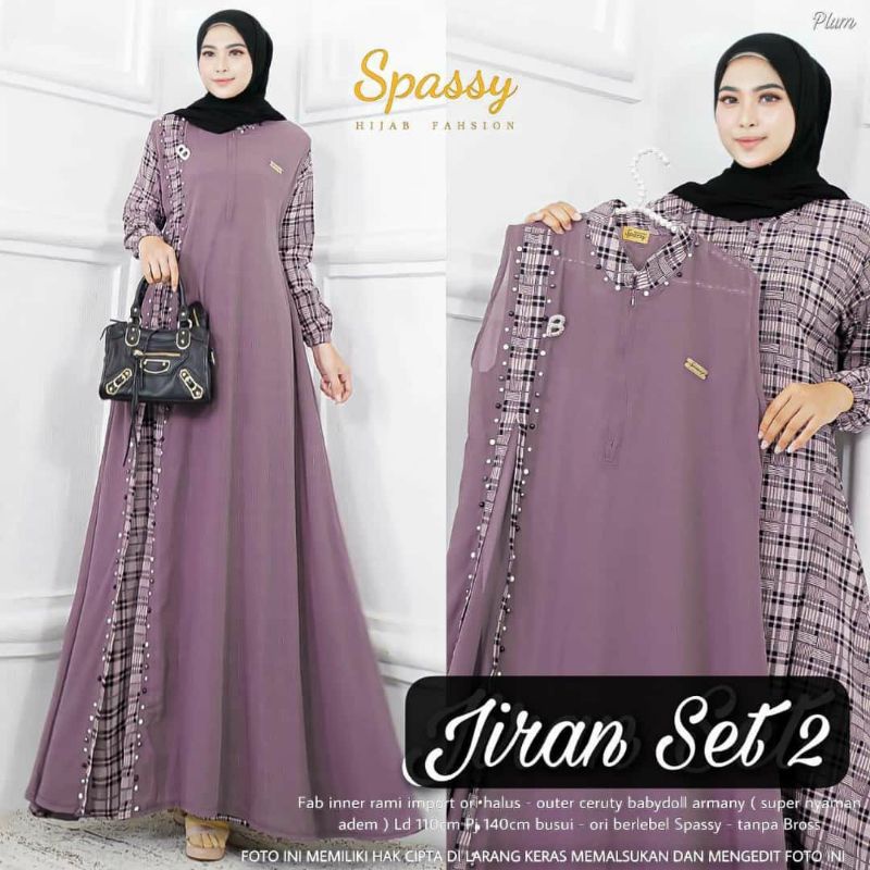 JIRAN SET 3 / JIRAN SET 8 / JIRAN 2 GAMIS WANITA TERMURAH-lave2