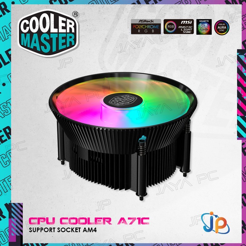 Cooler Master A71C ARGB CPU Cooler Fan Socket AMD