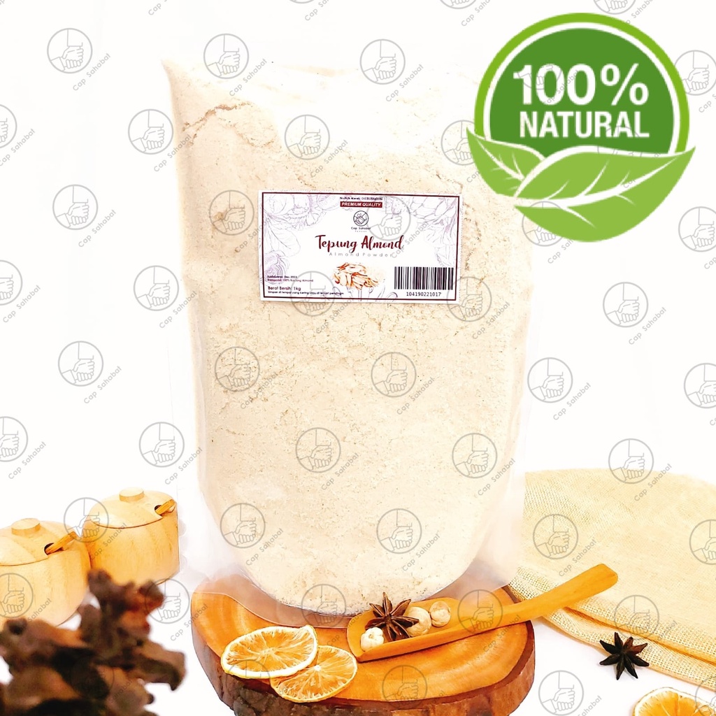 1Kg Tepung Almond  / Almond Powder / Rempah / JSR 100% PREMIUM QUALITY