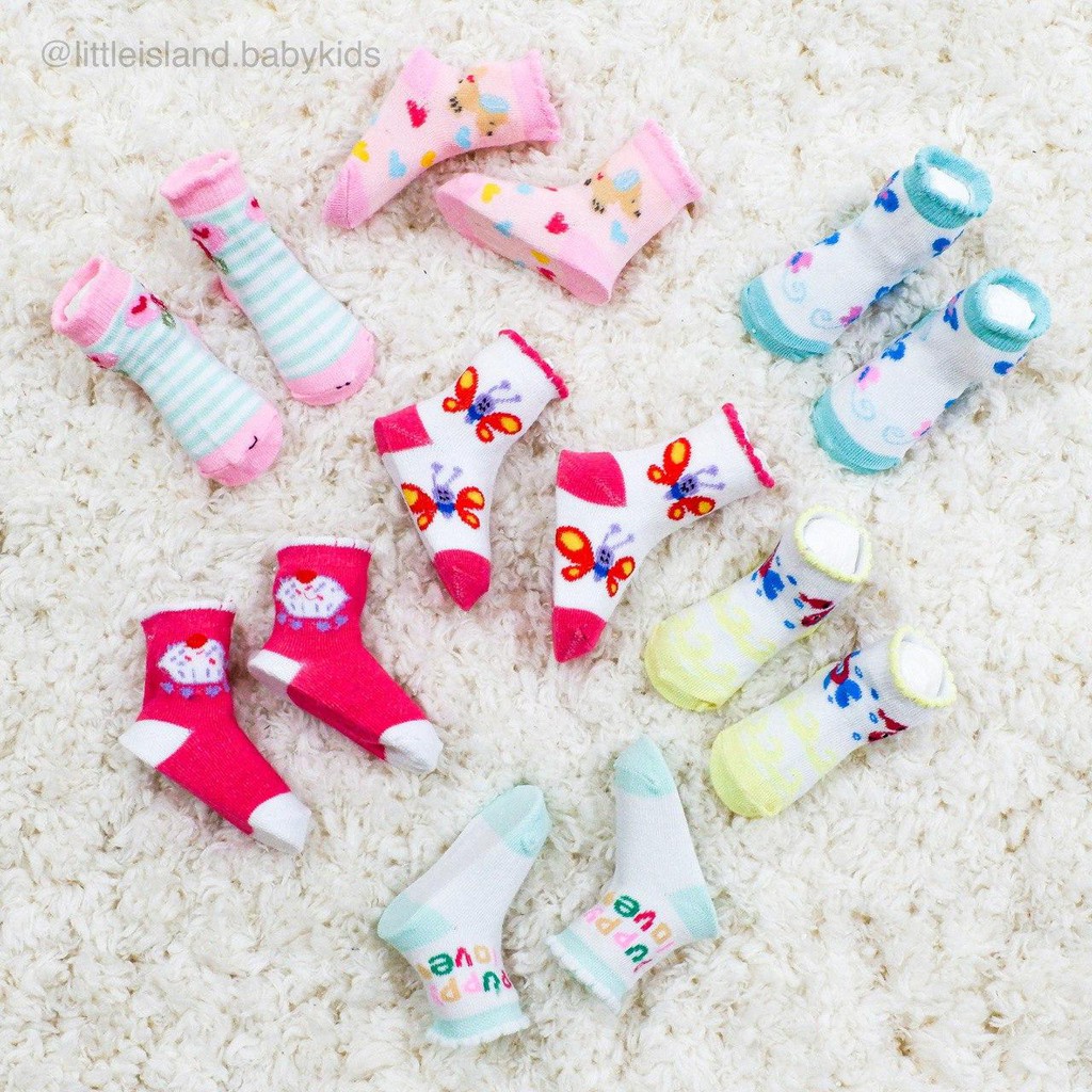 LID9039 - 7 in 1 Kaos Kaki Bayi Cotton Boys/ Girls