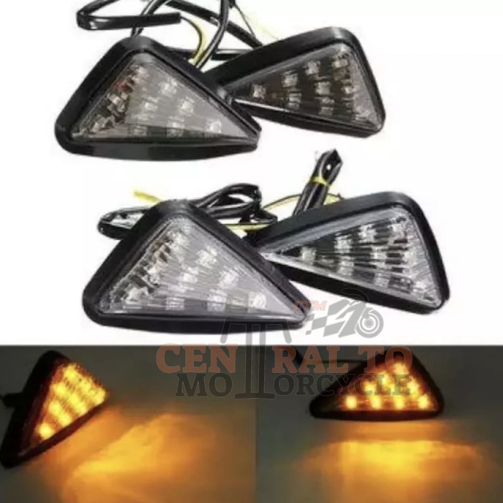 LAMPU SEN TEMPEL LED MODEL SEGITIGA UNIVERSAL