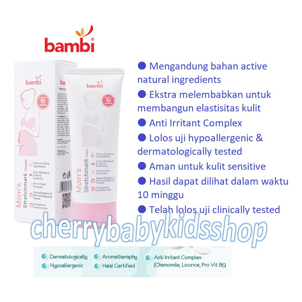 Bambi Baby Moms Anti &amp; Healing Stretchmark Cream ( Tube ) 100ml CBKS