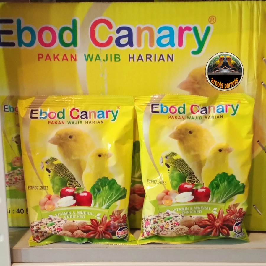 PAKAN BURUNG KENARI HARIAN KEMASAN PLASTIK EBOD JAYA / MAKANAN KENARI