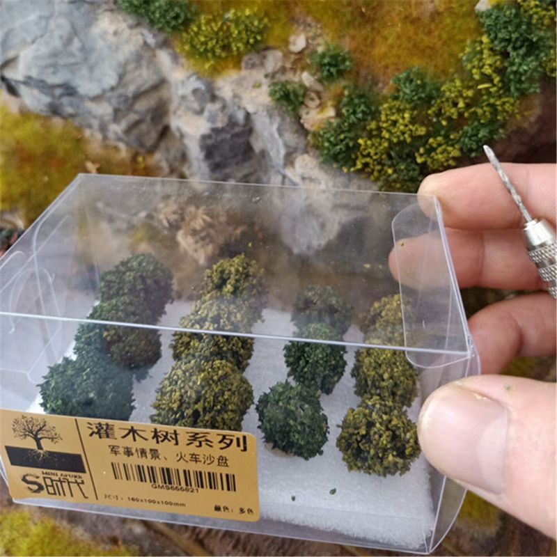 Mary Semak DIY Miniatur Landscape Bahan Konstruksi Cluster Model Militer