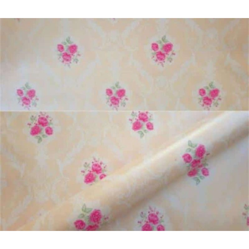 wallpaper dinding roll 10m x 45cm pvc sudah ada lemnya