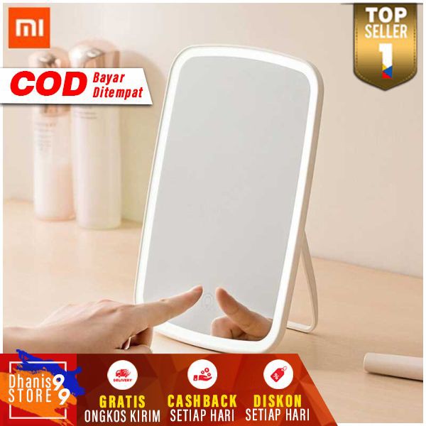 Xiaomi Mijia Cermin Makeup Mirror LED Light Rechargeable Miror Kaca Make Up Kecantikan