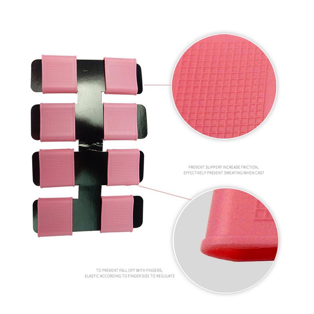 Lanfy Golf Finger Sleeve Aksesoris Golf Alat Bantu Latihan Golf Biru Abu Pink Silikon Anti-Slip Safety Pelindung Tangan