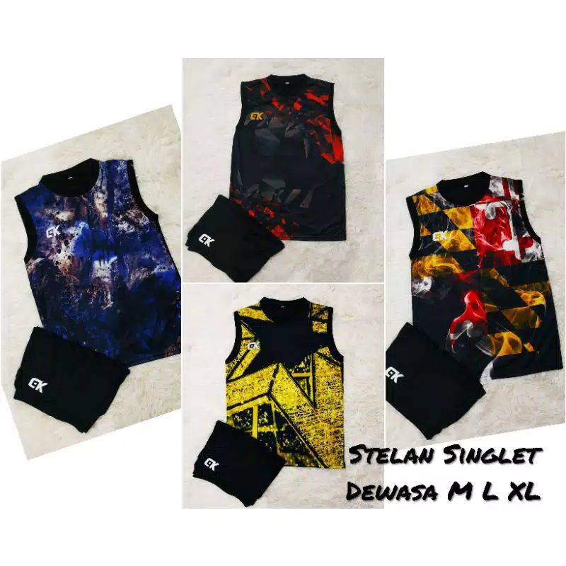 {COD} setelan singlet Jersey training,,singlet Volly,singlet badminton ,,kaos printing CK