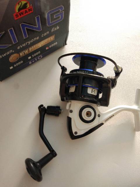 Reel Swan King 3000,6000 power handle 8+1bb