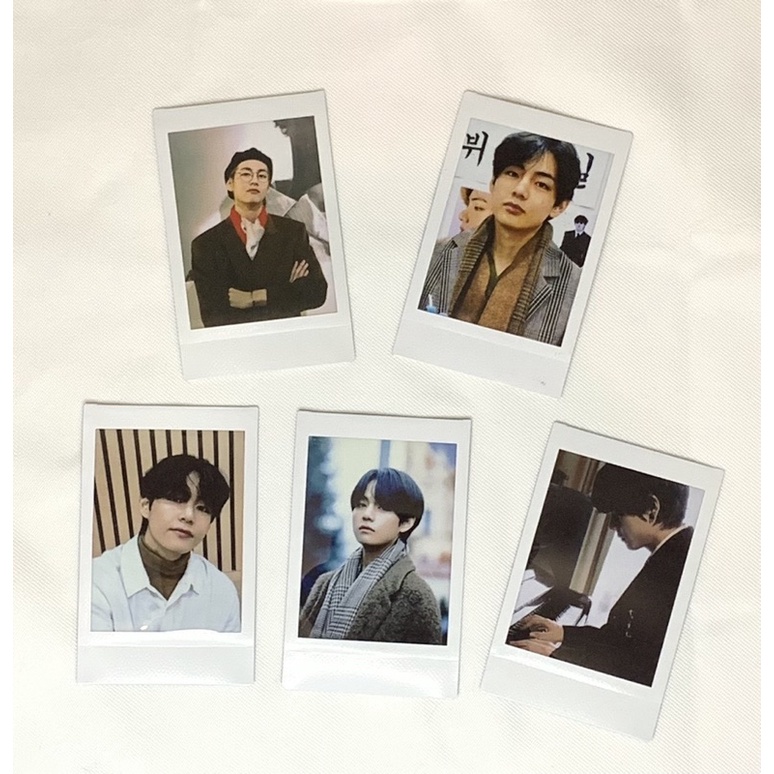 FOTO KERTAS POLAROID ASLI BTS V KIM TAEHYUNG ( VERSI 4 )