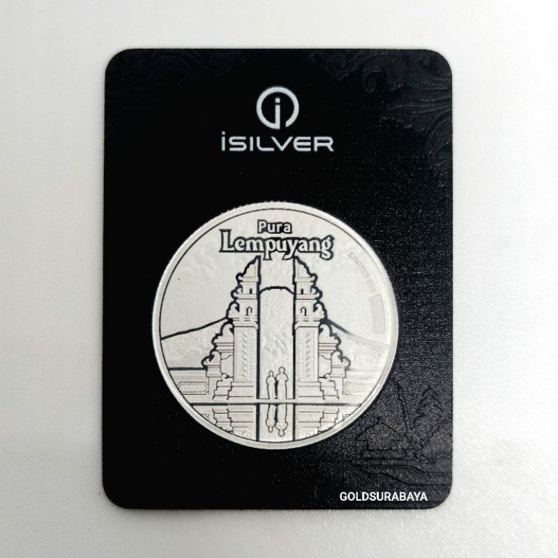 Koin Perak Isilver Pura Lempuyang 10 gr Silver not antam srh nadir alfath