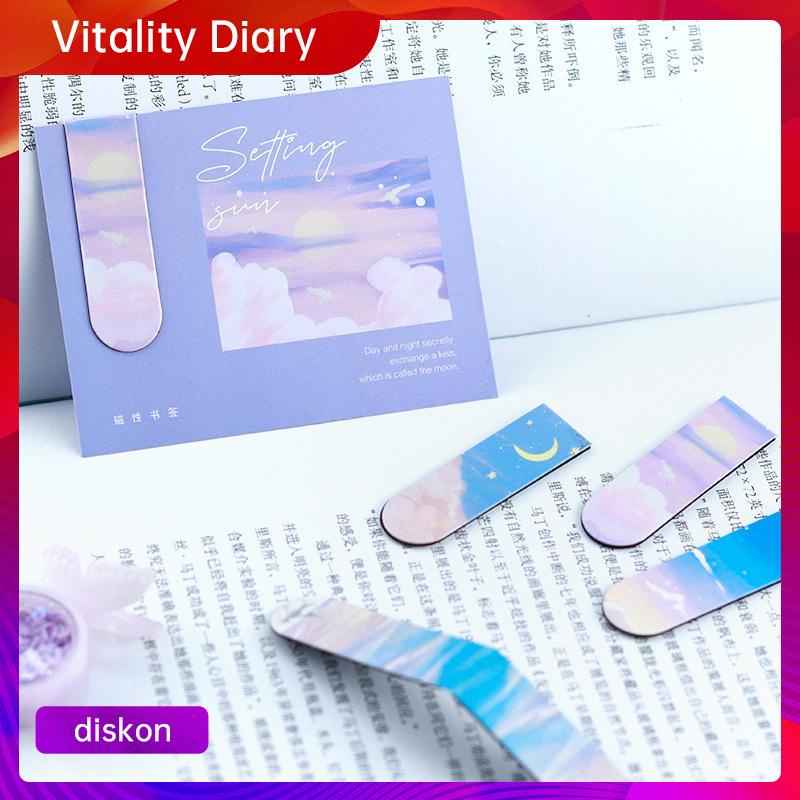 

【COD❤️】Lukisan Minyak Kreatif Souvenir Hadiah Magnetik Bookmark Siswa VDY