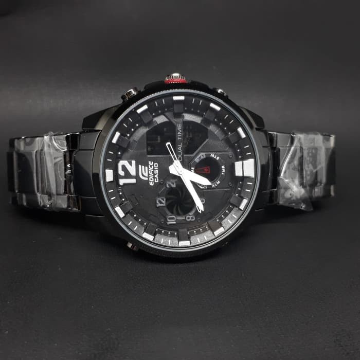 MURAH MERIAH casio edifice efa 133 hitam full black rantai hitam Berkualitas