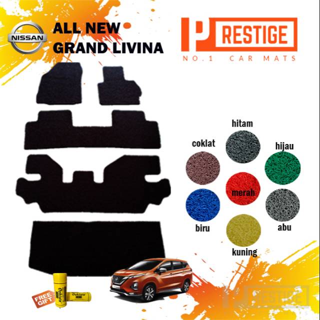 KARPET MIE MOBIL NISSAN GRAND LIVINA TERBARU FULL BAGASI