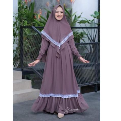 Ready GAMIS CERUTY RENDA PUTIH BY BERMERKS