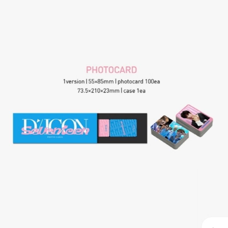 SHARING Photocard Dicon 102 SVT - Mini Edition PC Seventeen | D'icon Dfesta Dino Seungkwan Vernon Th