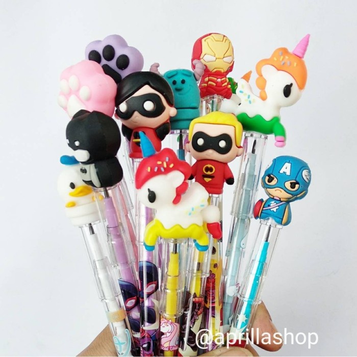 

Murah Paket Campur Pensil Karakter ( Lusinan / 12 Pensil ) Gilaa!!!