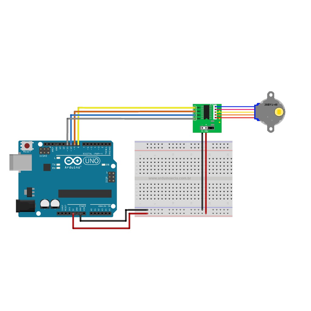 5V 4-phase Stepper Motor+ Driver Board ULN2003 for Arduino