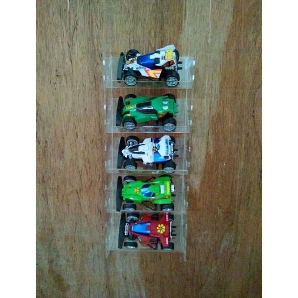 tamiya display akrilik, 5 tingkat, display gantung