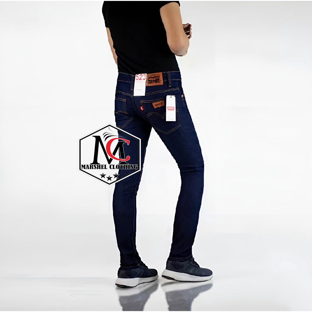 RCL - Celana Jeans Pria Pensil Panjang Melar Slimfit Pensil Cowo Cowok Skinny Bahan Bagus Streach Strert Streat Street Striit Molor Ngaret Permium Ori Original 505