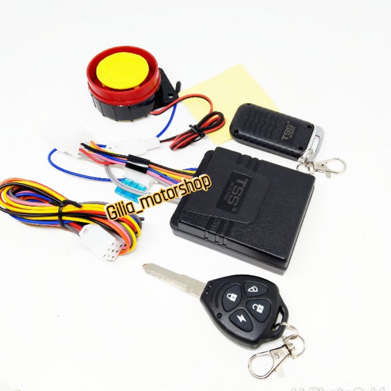 Alarm Remote motor Tss Model Kunci Mobil Alarm Anti Maling Alarm motor remote silent mode